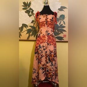 SOLD- Free People Floral Maxi Dress Size 2